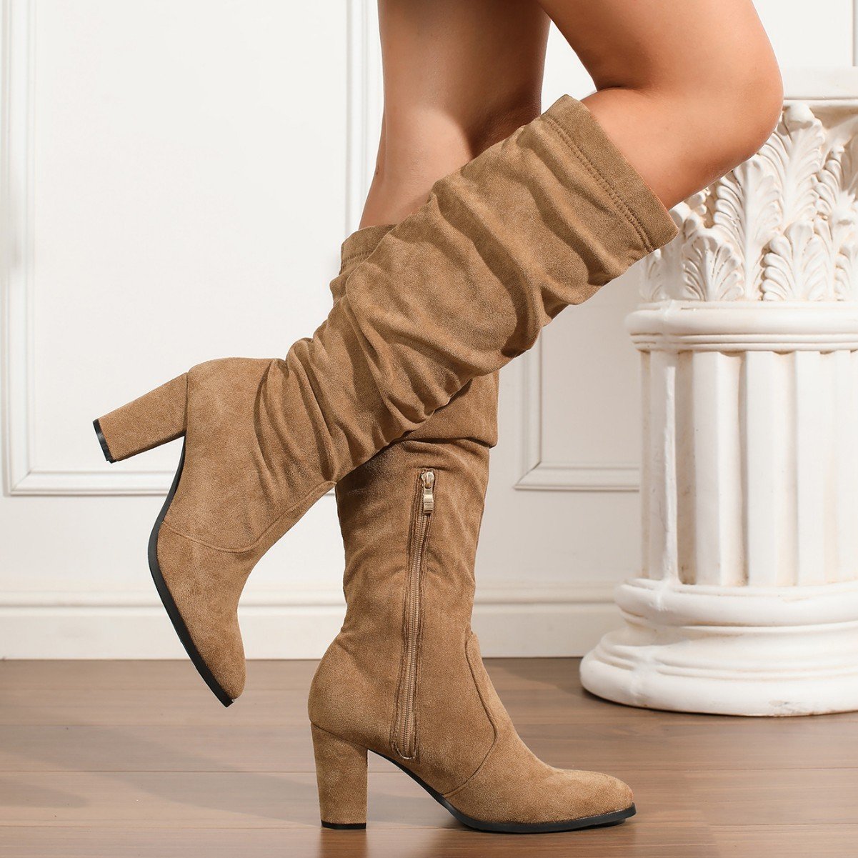 Women's Plus Size Small Square Headband Zipper - Image 5