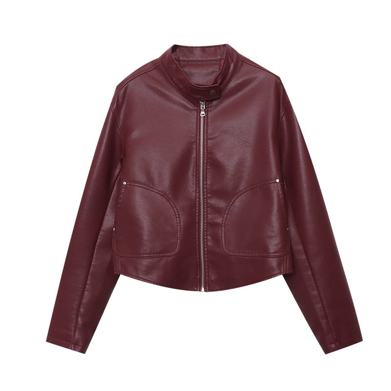 Locomotive Style Stand Collar Temperament Wild Jacket - Image 4