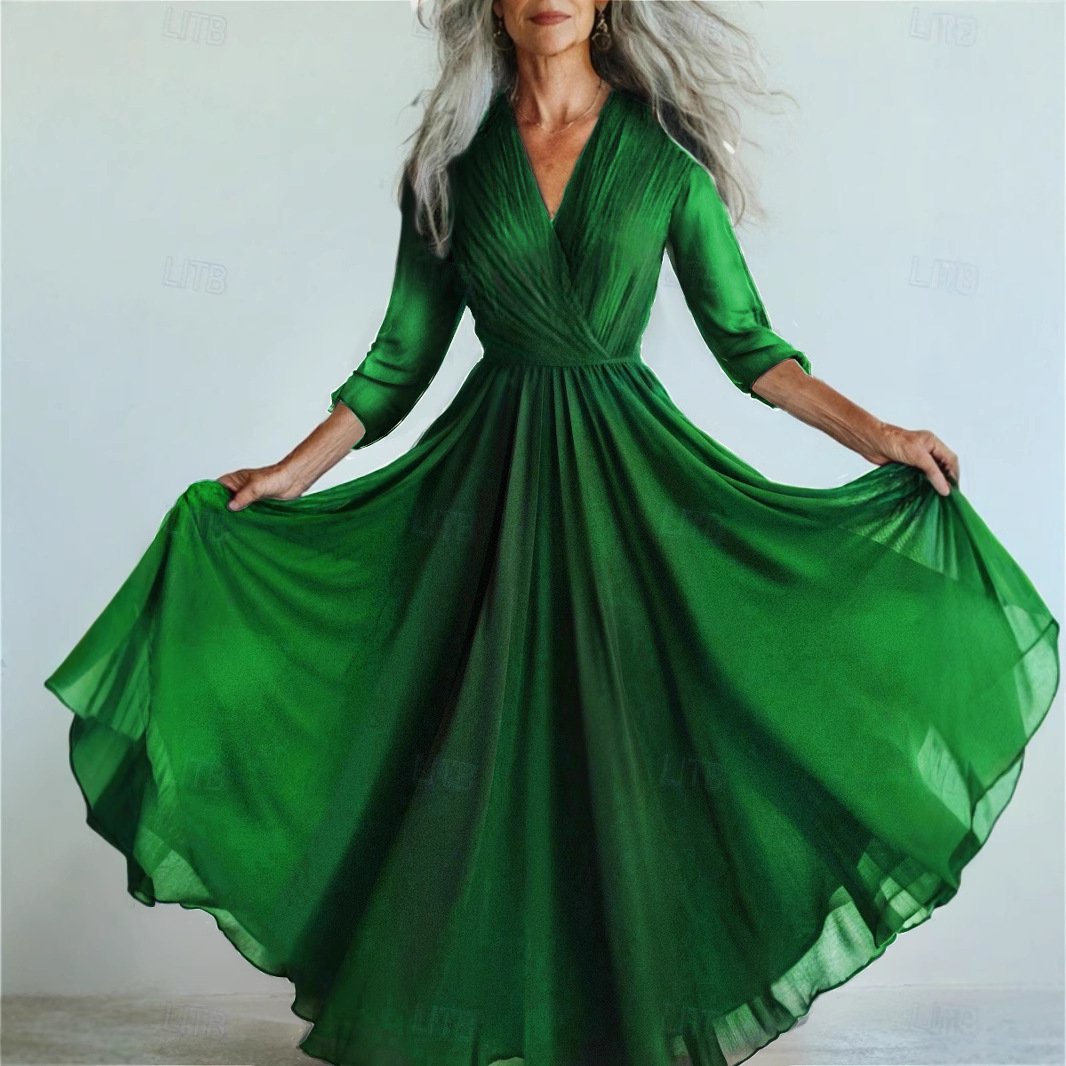 European And American Mesh Long Sleeve Dress - Image 2