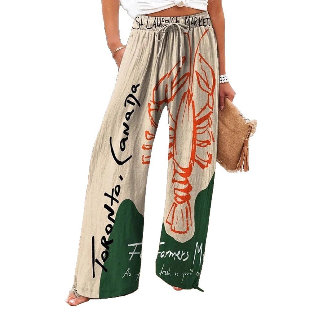 High Waist Casual Loose Wide Leg Pants - Image 3