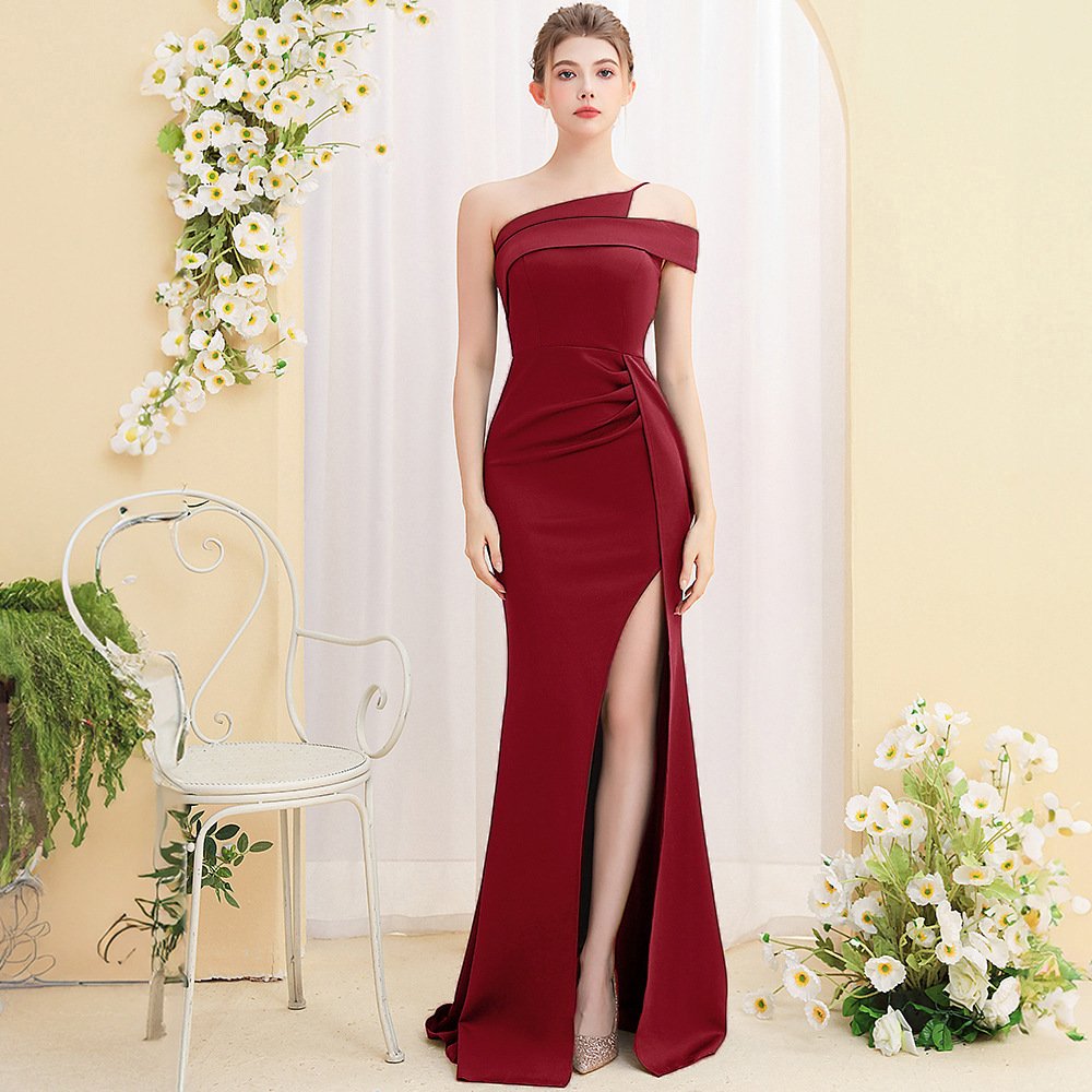 Female Temperament Ladies Banquet Long Fish Tail Dress - Image 2