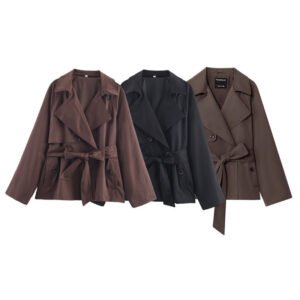 Women's Loose Short Trench Coat