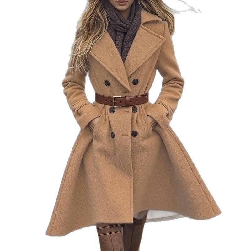 Fashion Women's Wear Thickened Slim Fit All-match Solid Color Coat - Image 3