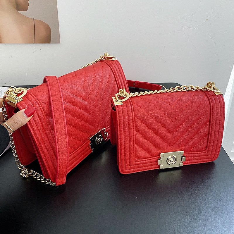 Shoulder Messenger Bag Diamond Chain Underarm Women's Bag - Image 3