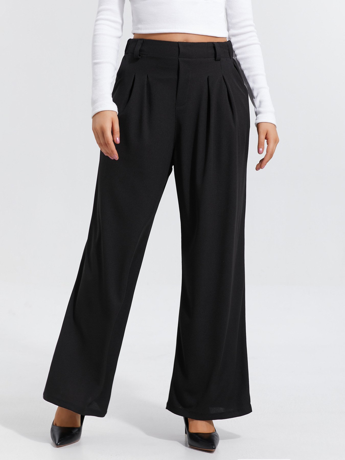 Women's Casual Loose And Elegant Wide-leg Pants - Image 8