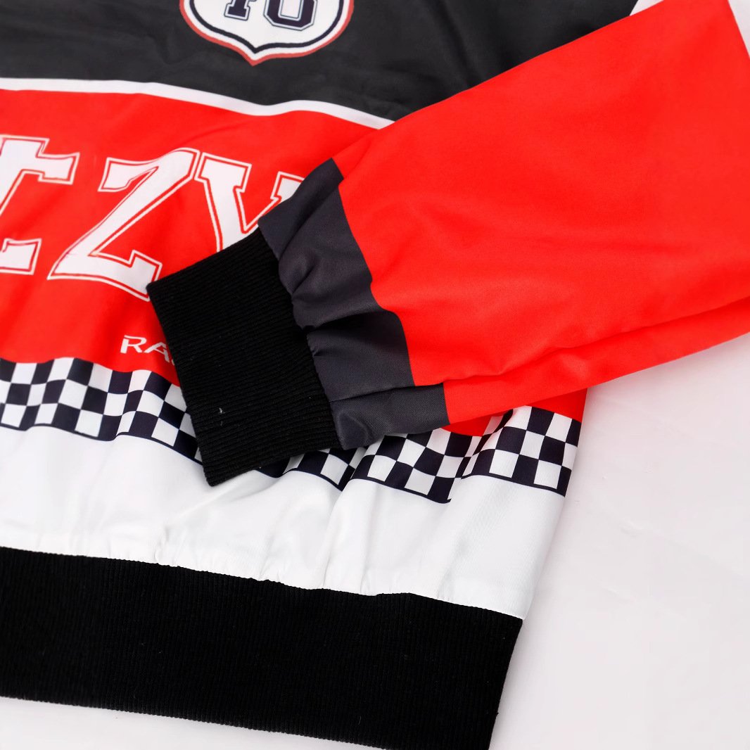 Women's Loose Fashion Short Letters Casual Zipper Jacket - Image 10