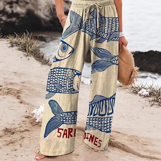 High Waist Casual Loose Wide Leg Pants - Image 5