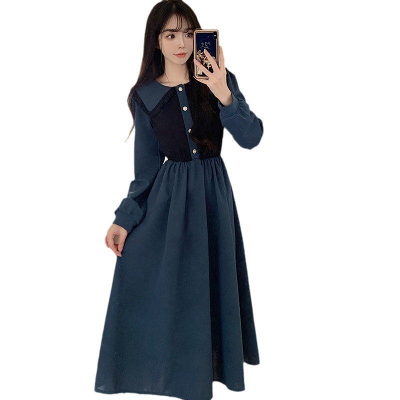 Women's Long-sleeve Figure-flattering Maxi Dress - Image 5