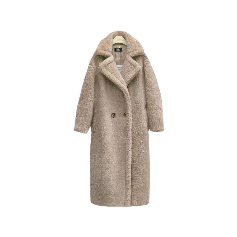 Womens Long Cashmere-Like Coat - Image 7