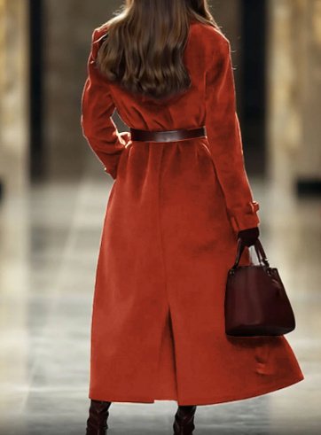 New FallWinter Solid-Color Outerwear For Women From Europe And The US - Image 2