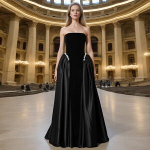 Design A Strapless Maxi Dress For Women