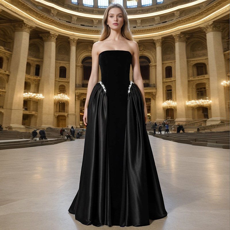 Design A Strapless Maxi Dress For Women