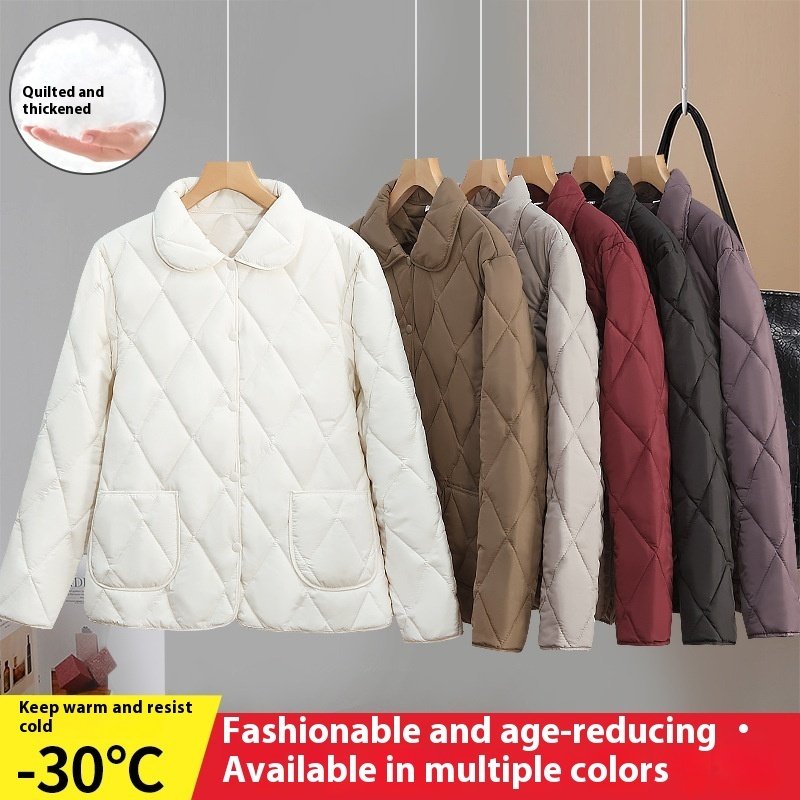 Women's Loose-fitting Lightweight Thin Coat Cotton-padded Jacket - Image 5