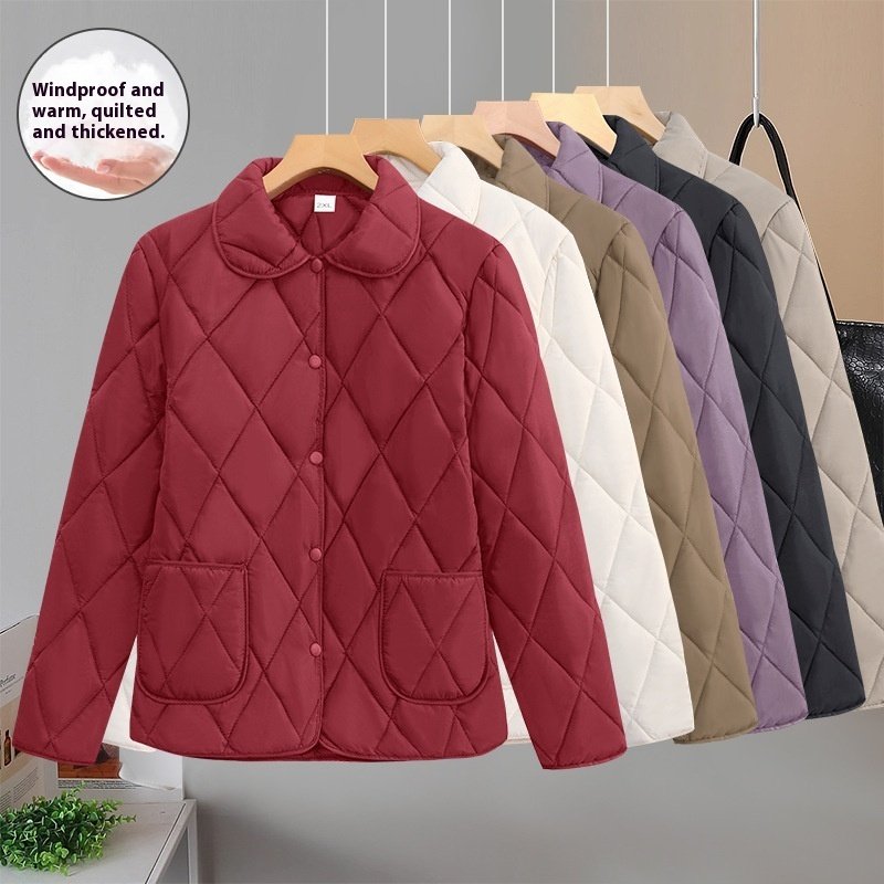 Women's Loose-fitting Lightweight Thin Coat Cotton-padded Jacket