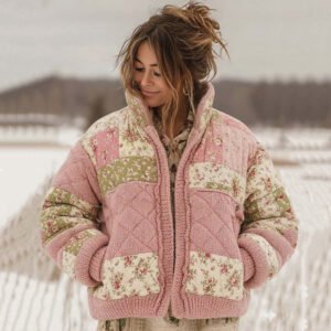 Women's Fashionable Digital Print Cardigan Coat